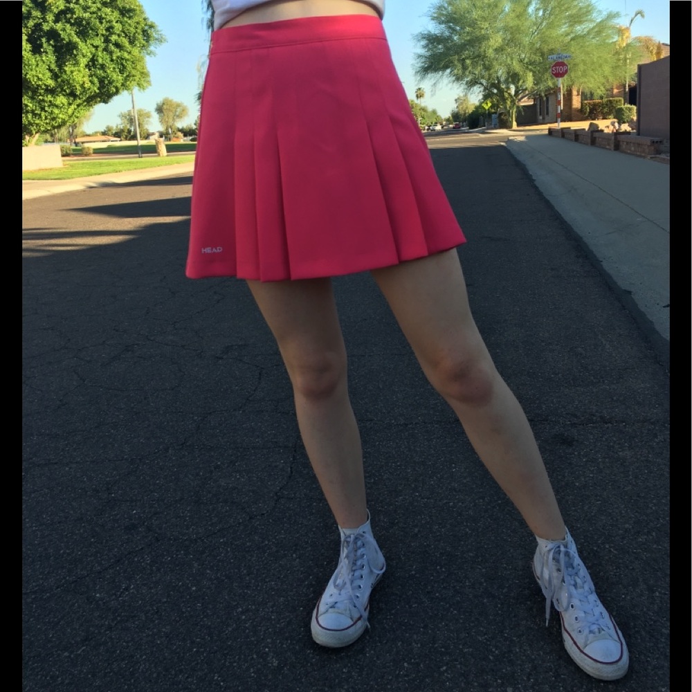 super pretty pink pastel tennis skirt!